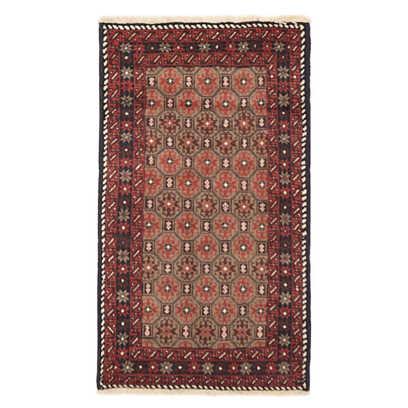 Tapis brun Baluch 3 pi 1 po x 5 pi 7 po