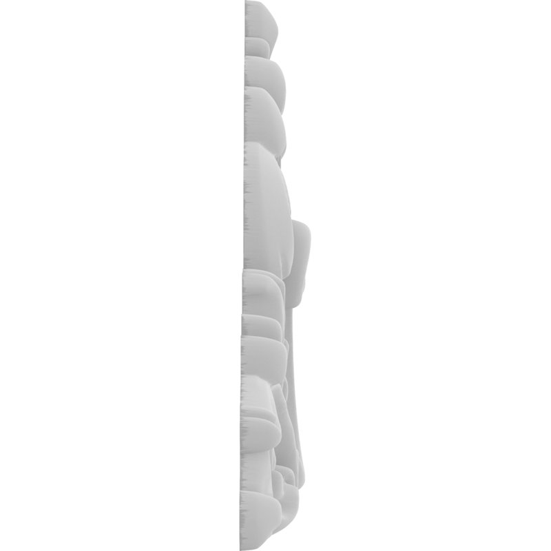 Rosette Edgerton, H 4 po x l 4 po x P 0,5 po