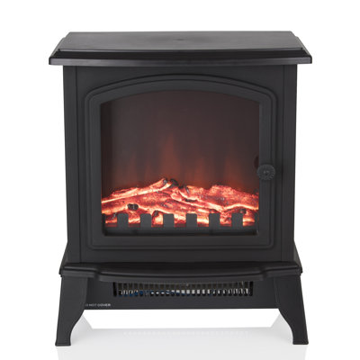 Warmlite 36 cm W Black Electric Stove