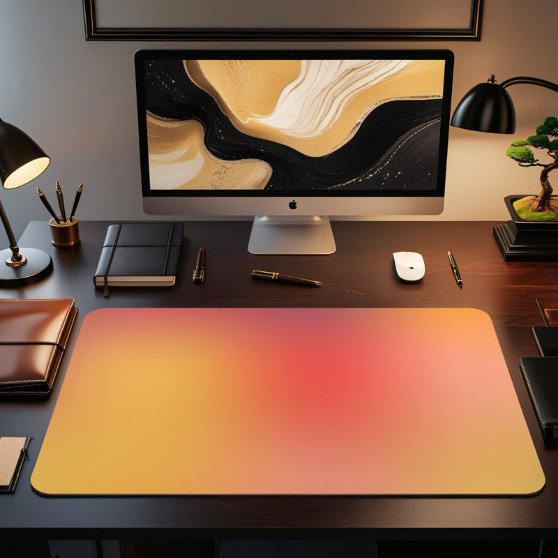 Polyester Desk Pad, 14.4x12.1