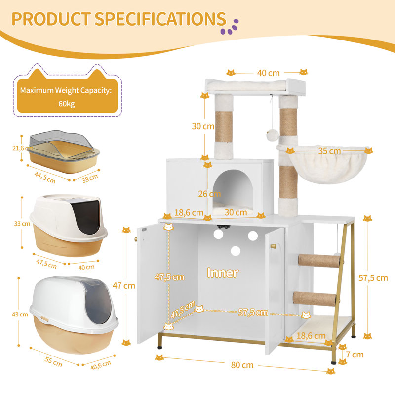 Particle Board / Chipboard Litter Box Enclosure