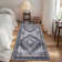 Oriental Machine Washable Area Rugs for Living Room Non-Slip Low Pile Distressed Carpet with Rubber Backing for Bedroom Dining Room Nursey