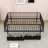 Metal Platform Bed with 2 Drawers and Slats-63513570-63513571