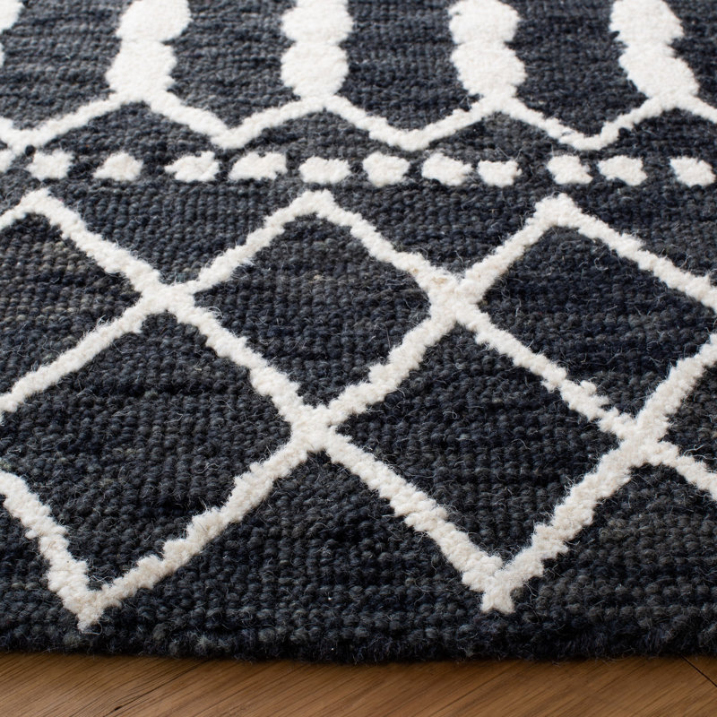 Tapis en laine touffeté à la main Dillard, Rond 6 pi
