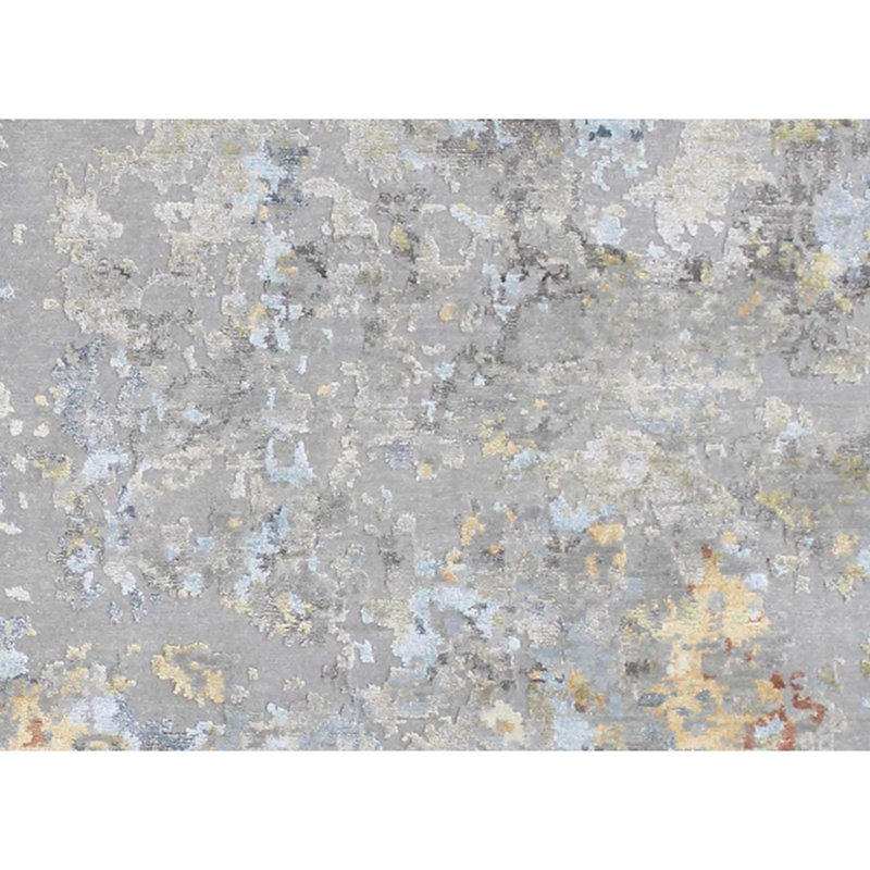 Himalayan Art Hand Knotted Abstract Area Rug in Beige, Rectangle 5' x 8'