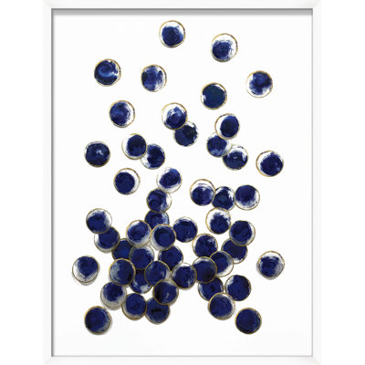 Large Indigo Spray 2 Print