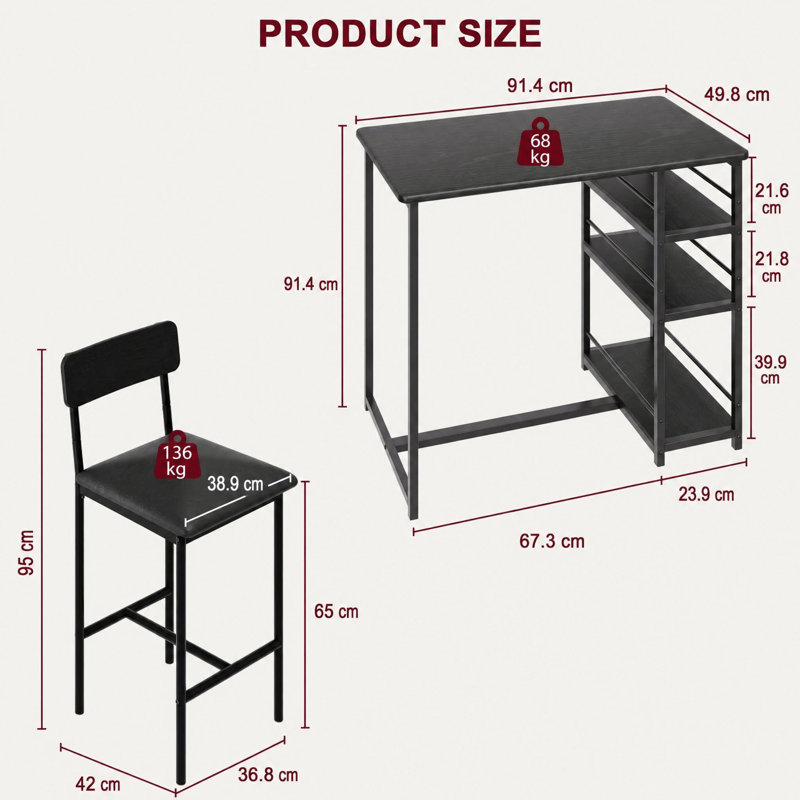 Dining Set, black, Black, black, black