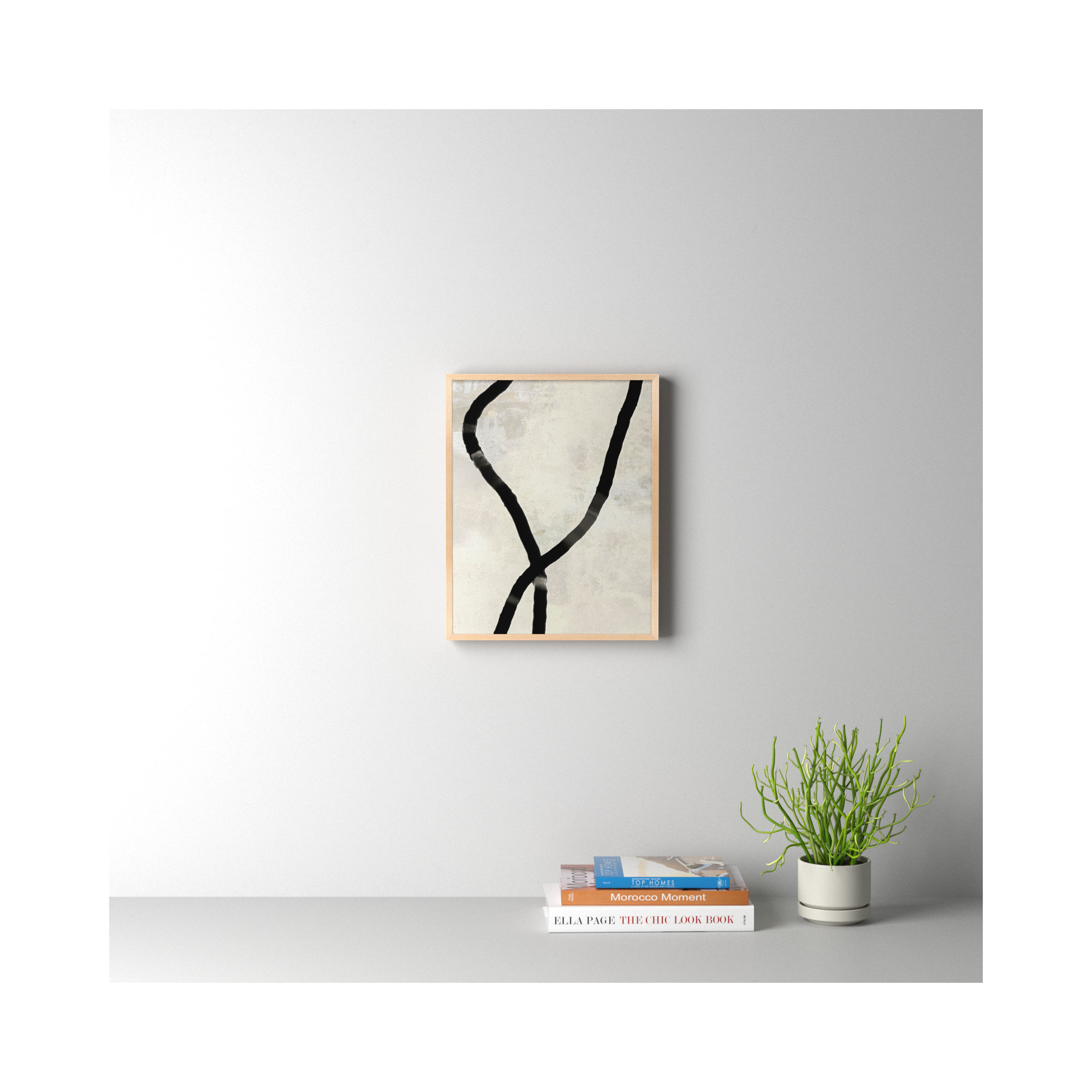 Black Rope 5 by Jacques Pilon, Brown, 20" H x 16" W x 1.25" D