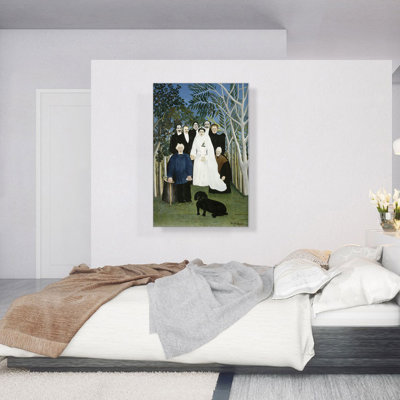 «The Wedding Party 1905» par Henri Rousseau, reproduction d'art sur toile tendue