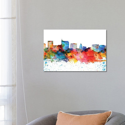 Boise Skyline by WallDecorAddict - Wrapped Canvas Painting