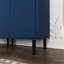 Armoire de rangement peinte en bleu marine - Idéale pour le salon ou la chambre. Meuble haut avec tablettes réglables.