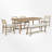 Neculina 6 - Person Trestle Dining Set-1174103272-1174103273-1174103287