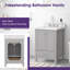 Ensemble de meuble-lavabo simple 24 po Cholena-782810707-782810709