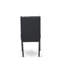 L'ensemble de salle à manger 5 pièces comprend une table de salle à manger rectangulaire avec des pieds en X et 4 chaises Parson rembourrées en tissu noir, noir brossé-421036919-419669617