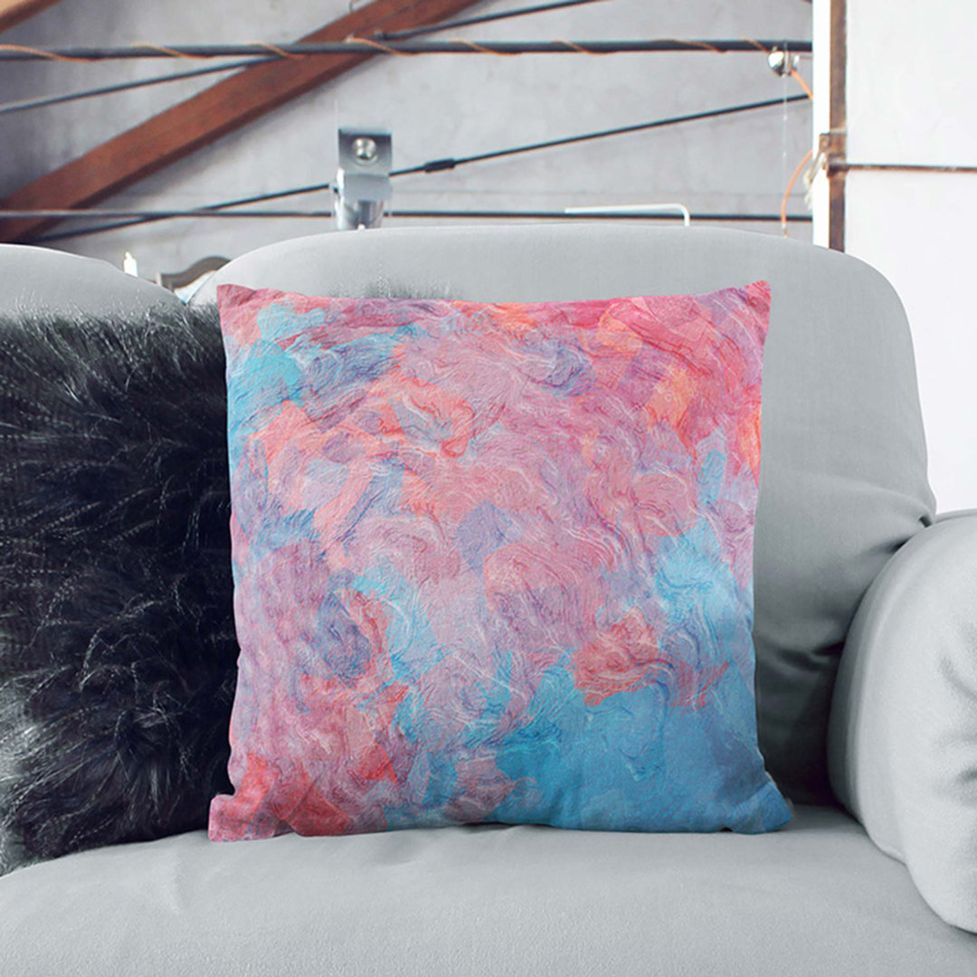 Elephant in the Room in Abstract Cushion with Filling
