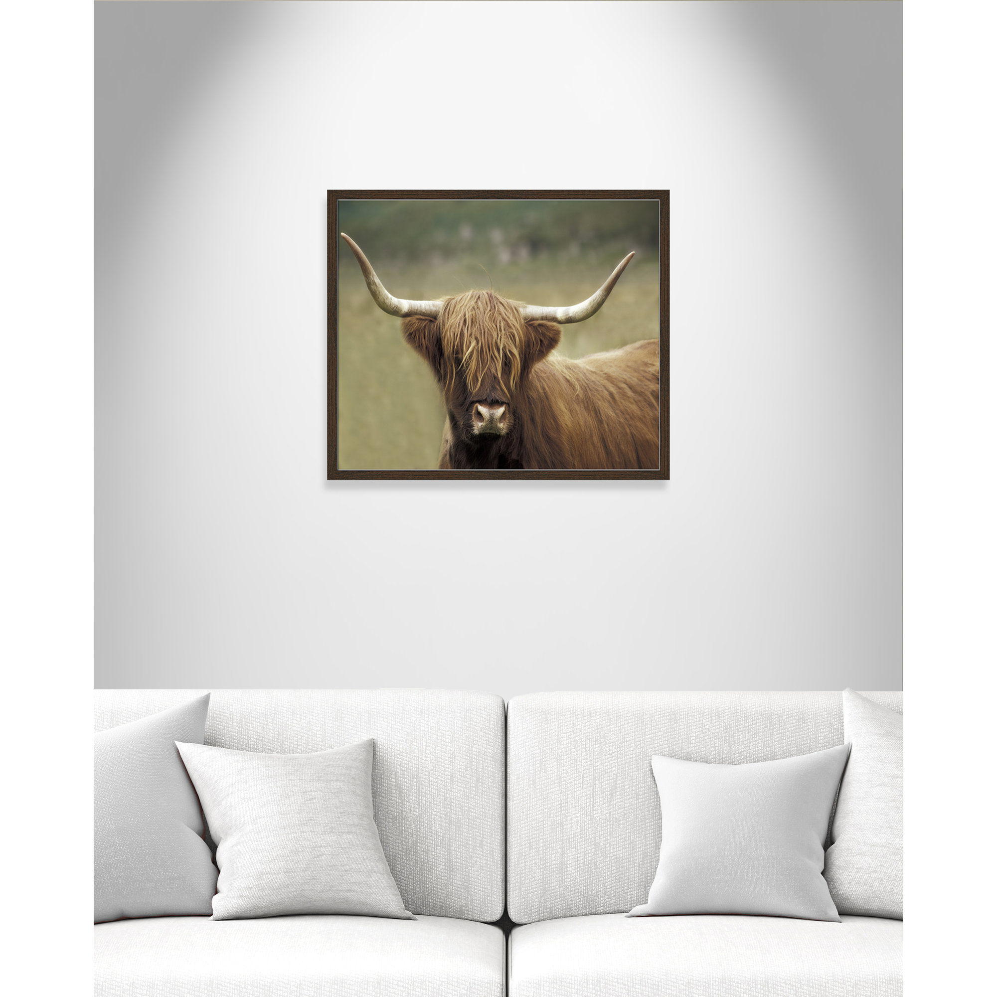 Highland Afternoon by Danita Delimont - Picture Frame Photograph, Walnut Wood Grain Framed, 21.5" H x 25.5" W x 0.75" D