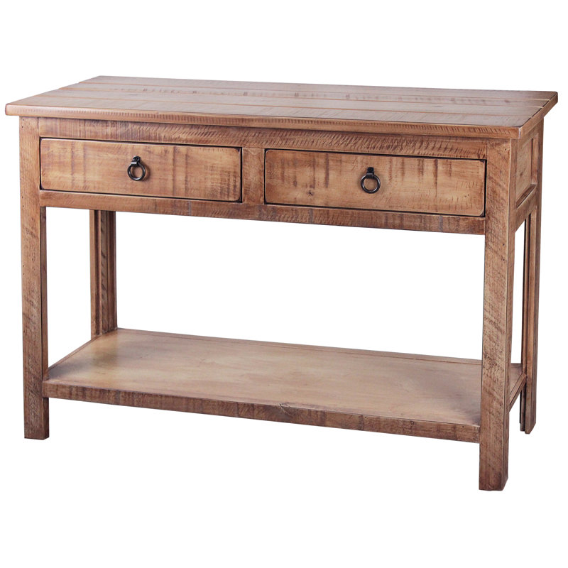 Console rustique Mari, Blanc doux rustique