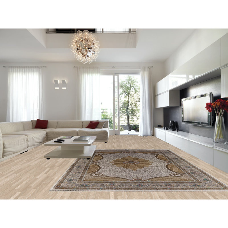 Tapis de salon traditionnel turc de style victorien 10 x 13