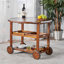 Chariot-bar en bois Porsha