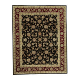 Hand-Knotted High-Quality Yellow, Orange, and Red Area Rug