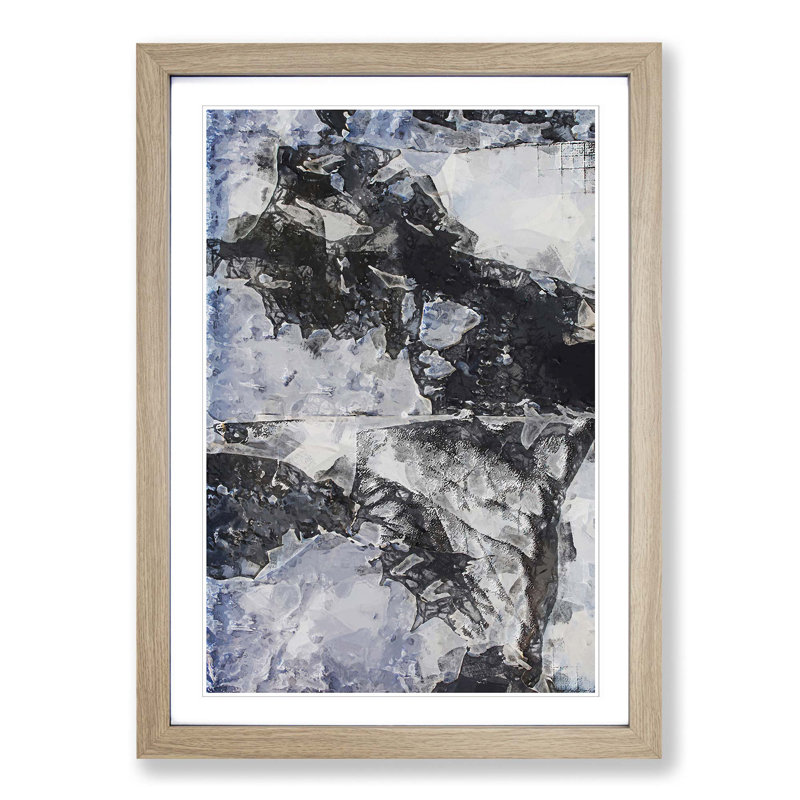 Torn in Abstract - Picture Frame Graphic Art Print, Oak, 50cm H x 35cm W x 2cm D
