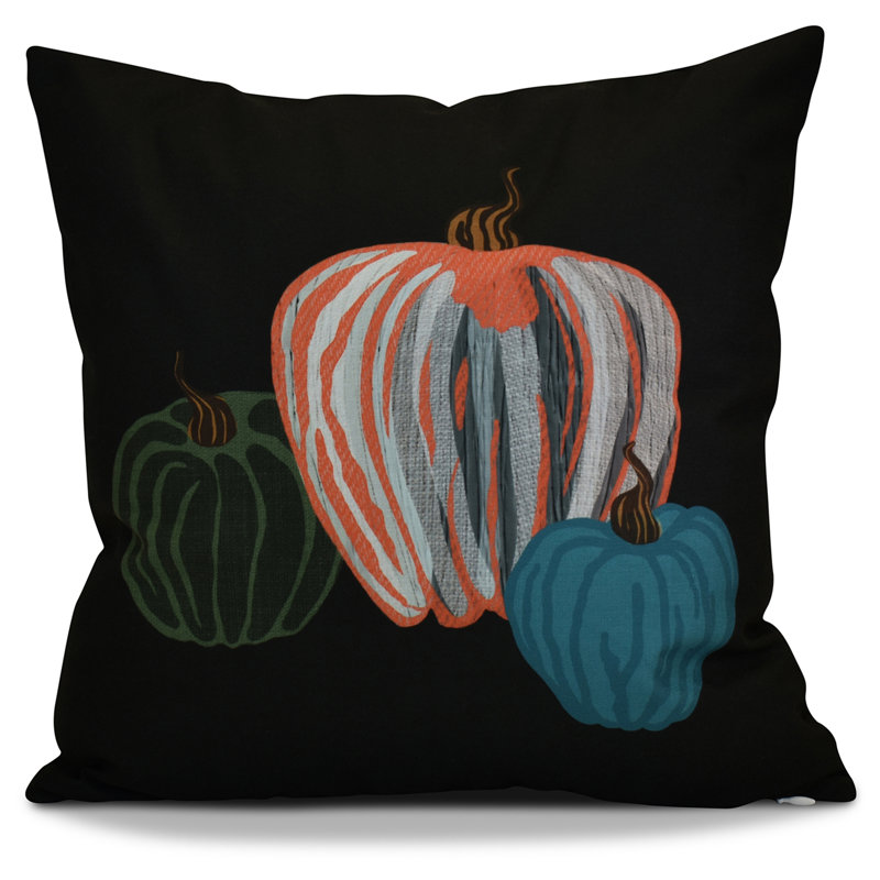 Housse de coussin carré, Noir, H 18 po x l 18 po x P 2 po