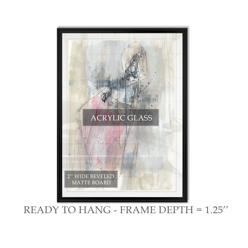 Eleesha tenant le temps II - impression sur toile tendue, H 30,5 po x l 42,5 po x P 1,5 po, Cadre noir