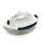 59" Corner Jetted Whirlpool Bathtub for 2 Person with LED Light for Bathroom