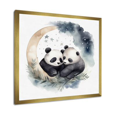 «Watercolor Baby Pandas II», reproduction