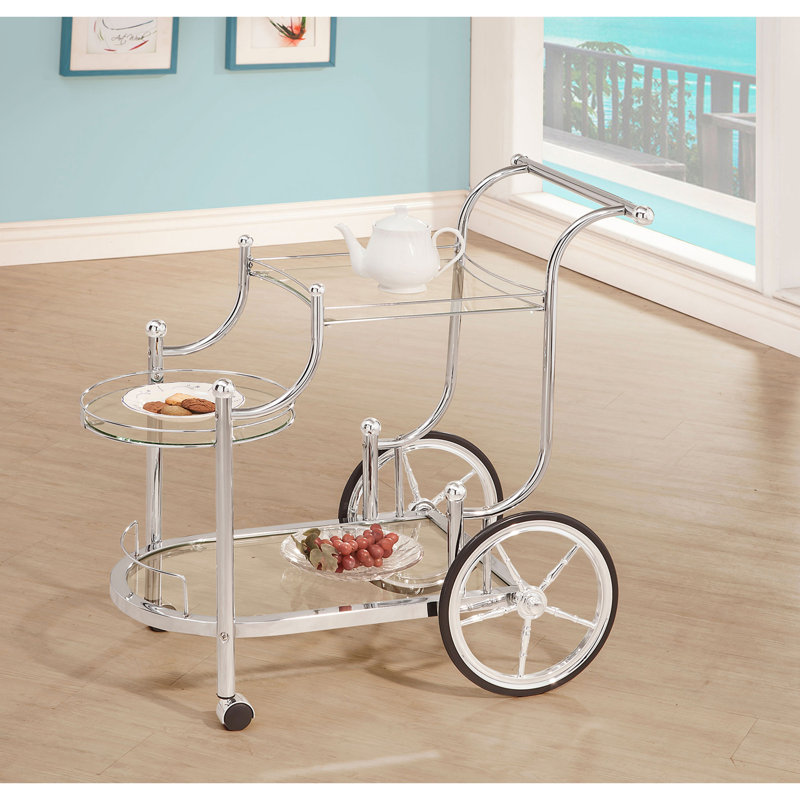 3-Tier Serving Cart with Casters