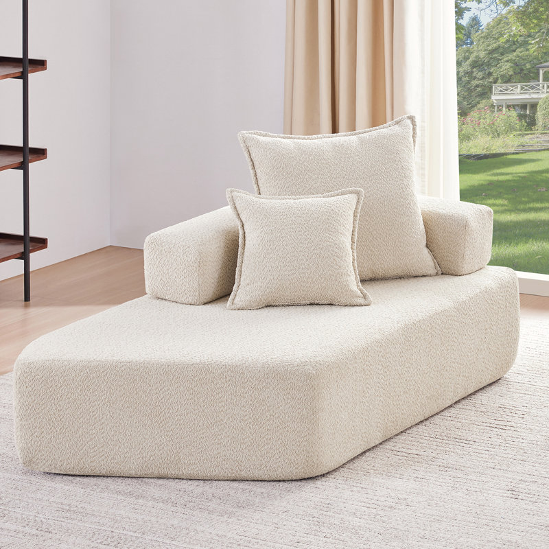 Structure spéciale pour canapé modulaire en U surdimensionné, canapé-lit convertible, Beige