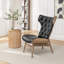 Fauteuil à oreilles et repose-pieds capitonné de 29 po de largeur Zytavious