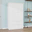 Grand garde-manger de style campagnard avec tablettes, 2 tiroirs et 3 plateaux coulissants-130165538