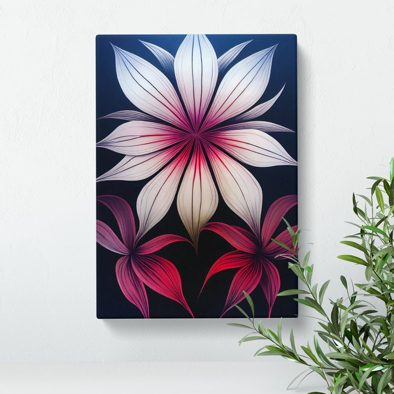 The Grand Flowers - Wrapped Canvas Print, 50cm H x 35cm W x 3cm D