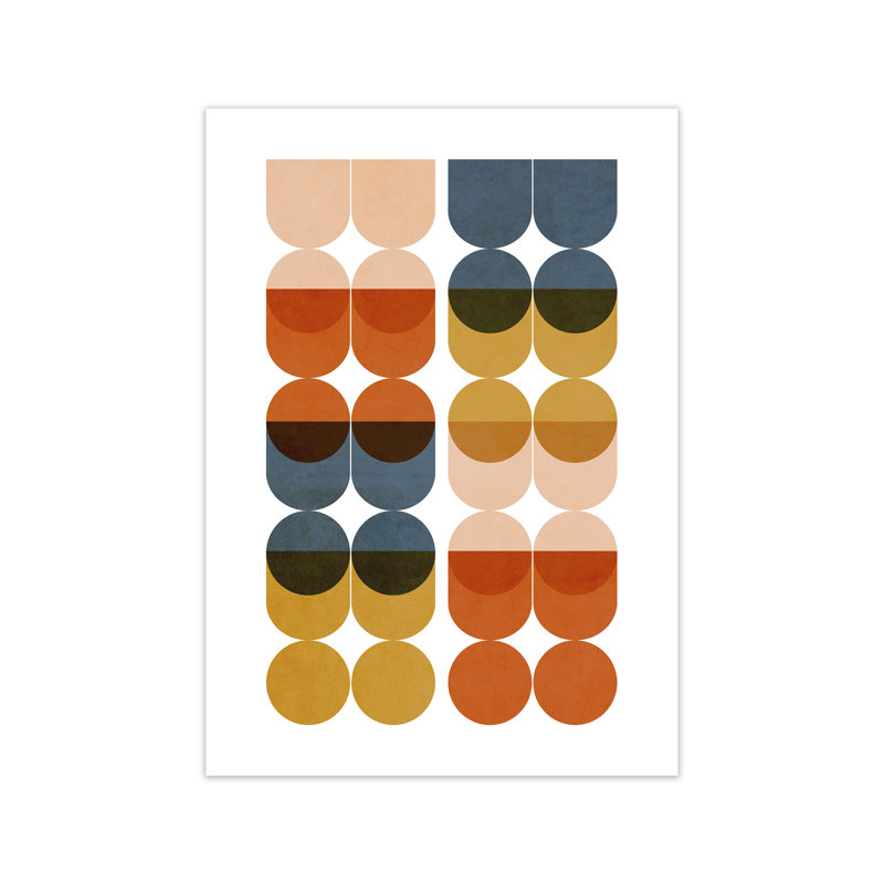 Mid Century Modern A Original - Print, No Frame, 84cm H x 59cm W x 1cm D