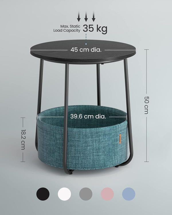 Table de bout Mietta, Noir