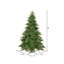 Arbre de Noël artificiel pin vert 9 pi avec base Linarez