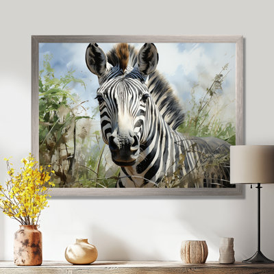 " Zebra Stripes In Jungle "