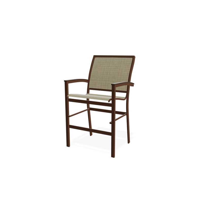 Chaise de café empilable en aluminium Bazza, Kona, Pierre Elevation