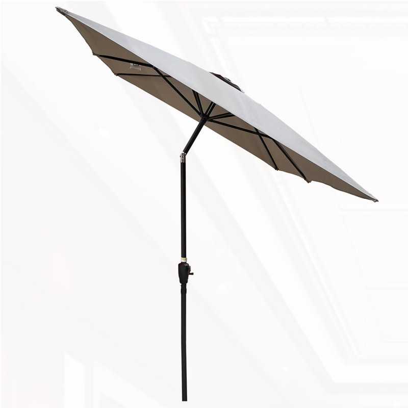 Parasol d'extérieur imperméable 6 x 9 pi, Gris moyen