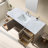 Stratford 60'' Single Bathroom Vanity with Engineered Stone Top-639334090