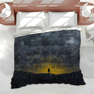 Silhouette Bedding Landscape Comforter Contemporary