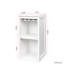 Armoire à vin blanc avec tablettes de rangement pour bureau modulaire de décoration de couloir - magasin et décoration