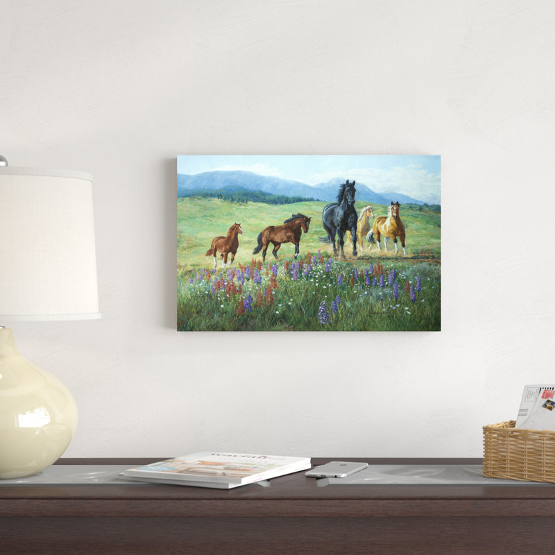Sentier de fleurs sauvages, H 12 po x l 18 po x P 1,25 po