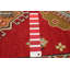 Tapis de couloir rouge en laine 2 pi 10 po x 9 pi 6 po Zea One-of-a-Kind Zea