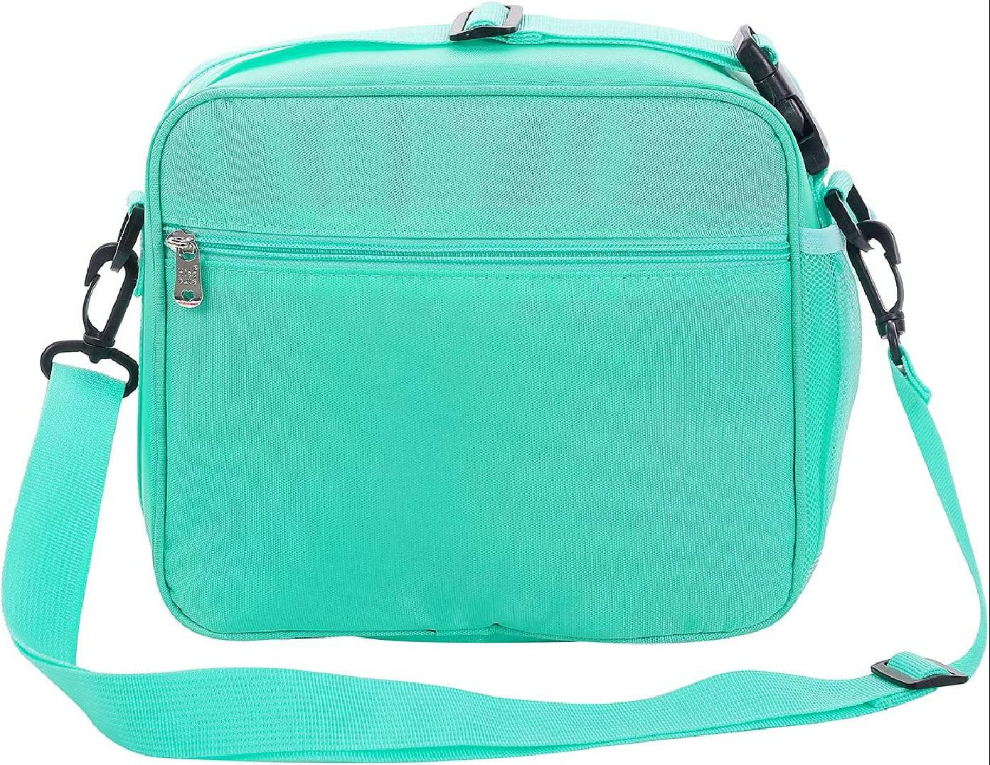 Orren Ellis Cute Insulated Lunch Box For Kids Girls Heart Print Rainbow  Lunch Bag Reusable Thermal Meal Tote Kit Fits Bento Boxes Lunchbox With  Shoulder Strap And Pockets (Light Green, One Size)
