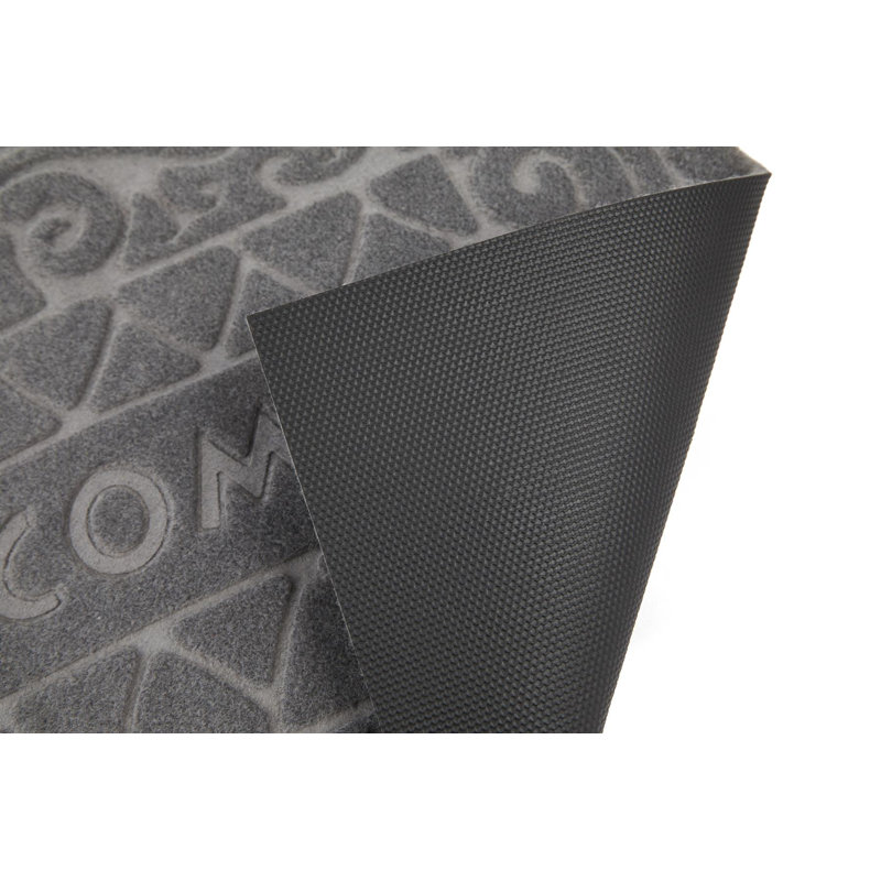 W40 x L60 cm Non-Slip Indoor Door Mat, Grey