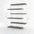 Mechteld Geometric Glass Bookcase