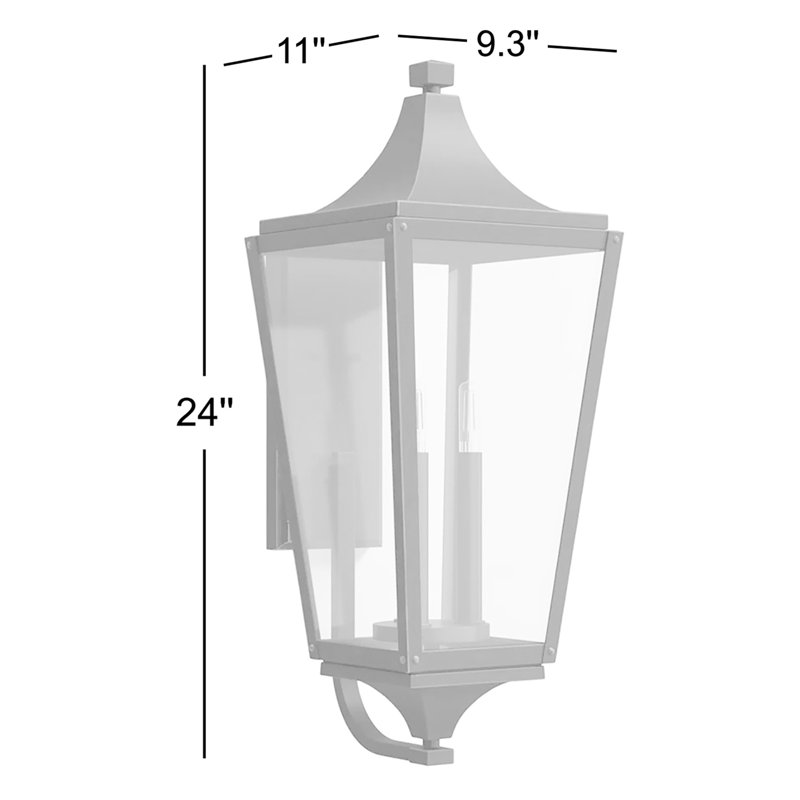 Jaymes 3-Light Outdoor Wall Lantern