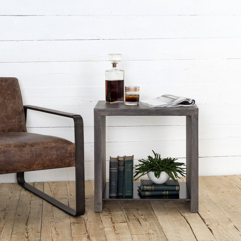 Hugo End Table, Dark Gray